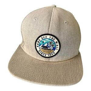 Vans Gray Snapback Hat with Logo Patch